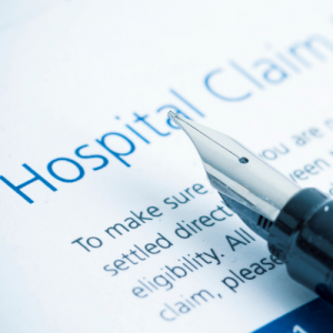 Hospital Claim Form with Pen